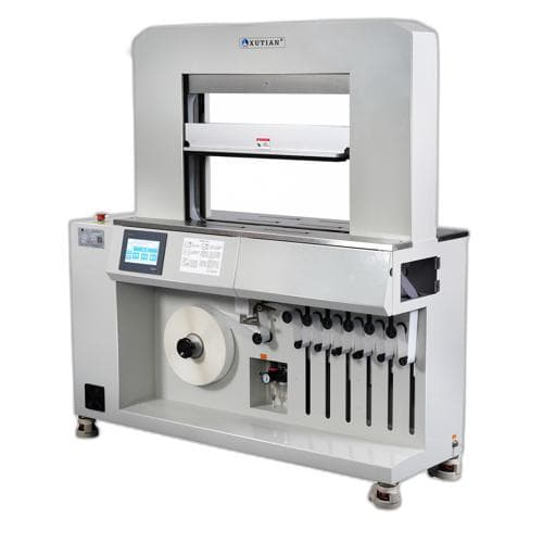 Máy buộc dây hút chân không cho hộp sóng có thể sử dụng băng film OPP hoặc giấy Máy buộc dây hút chân không cho hộp sóng có thể sử dụng băng film OPP hoặc giấy