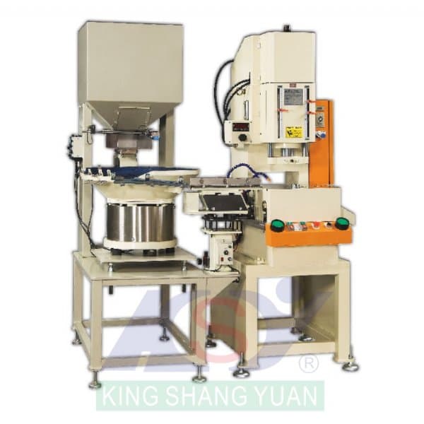 Máy ép thủy lực Hydraulic Press for lock nuts notches and assembly KING SHANG YUAN Máy ép thủy lực Hydraulic Press for lock nuts notches and assembly KING SHANG YUAN