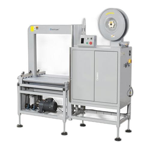 Máy đai dây tự động có cầu bên đầy đủ trên bàn cuộn thép SUNPACK Q8-T Máy đai dây tự động có cầu bên đầy đủ trên bàn cuộn thép SUNPACK Q8-T