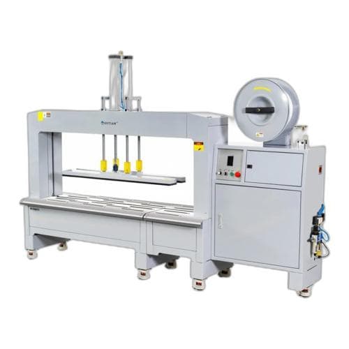 Máy đai dây tự động bàn thấp có đầu ép trên SUNPACK Q8L-P Máy đai dây tự động bàn thấp có đầu ép trên SUNPACK Q8L-P