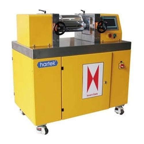 Máy cán cuộn đôi trong phòng thí nghiệm HARTEK HTR-300 Máy cán cuộn đôi trong phòng thí nghiệm HARTEK HTR-300