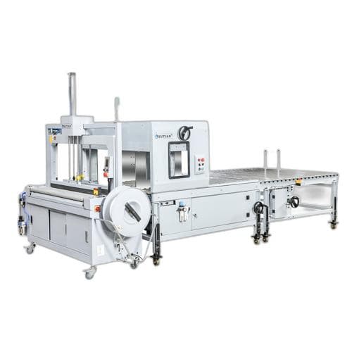 Máy chỉnh vuông và đai dây hộp sóng SUNPACK Q80DAP+XT-AF01 Máy chỉnh vuông và đai dây hộp sóng SUNPACK Q80DAP+XT-AF01